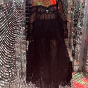 Dolls kill maxi dress lace xxl